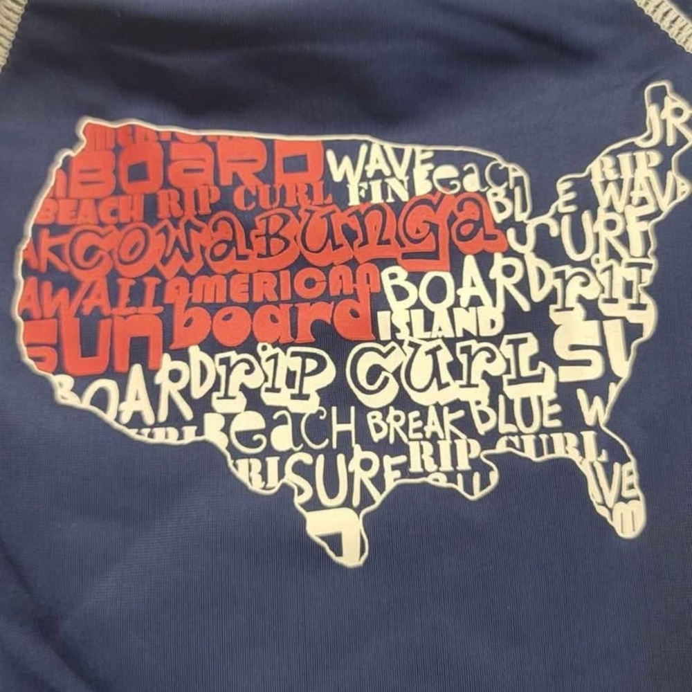 Charlie Rocket Swim Trunks & Rash Guard Set - Picture 4 of 4